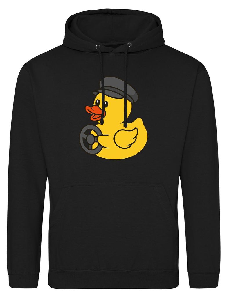 Huuraa Uni Hoodie Quietscheente Kraftfahrt Comic Gummiente Produktbild 