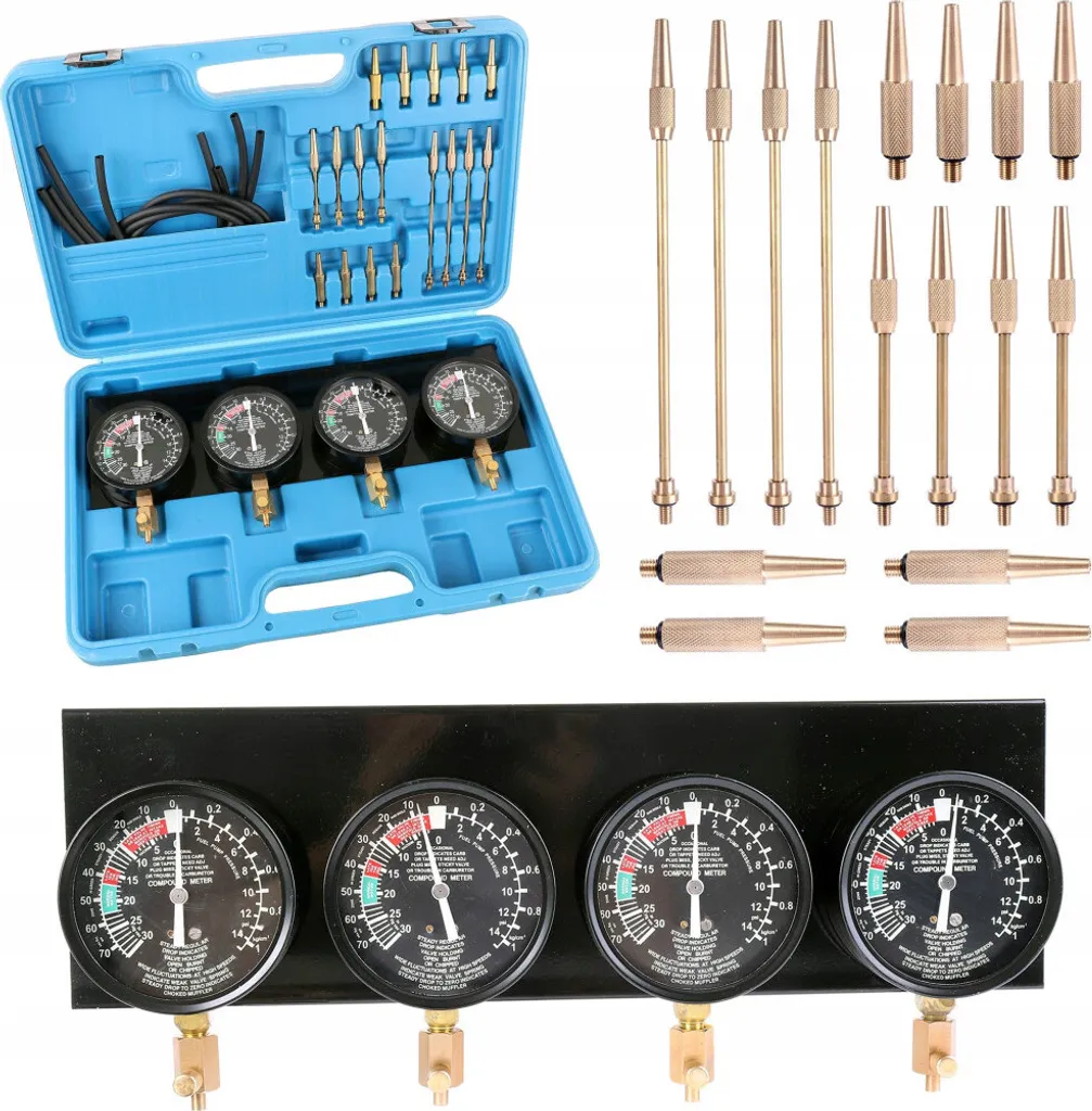 Vacuomètre pour synchronisation carburateurs 4 voies - Kit complet