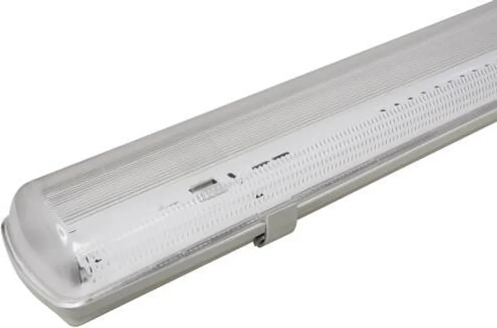 Luminaire à vasque étanche L 126 cm pour locaux humides et garages IP65