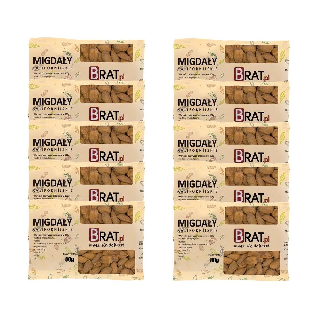 Migdały kalifornijskie 50g Brat.pl Zdjęcie produktu 