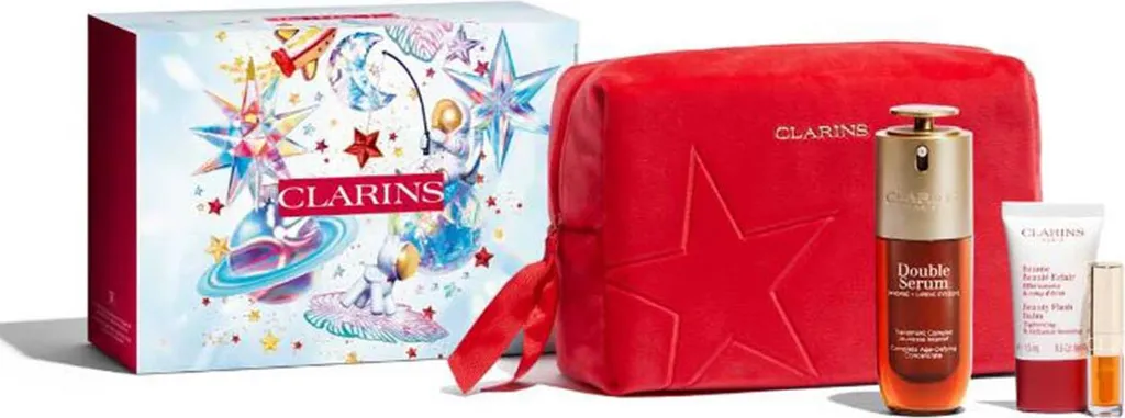 Il Mio Segreto: Clarins Double Serum 50ml Set 4 Articoli per Viso Perfetto