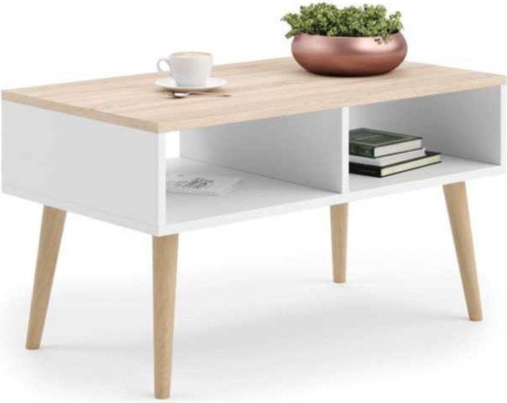 Robuster Couchtisch SANDI, Moderner Wohnzimmertisch mit Produktbild 