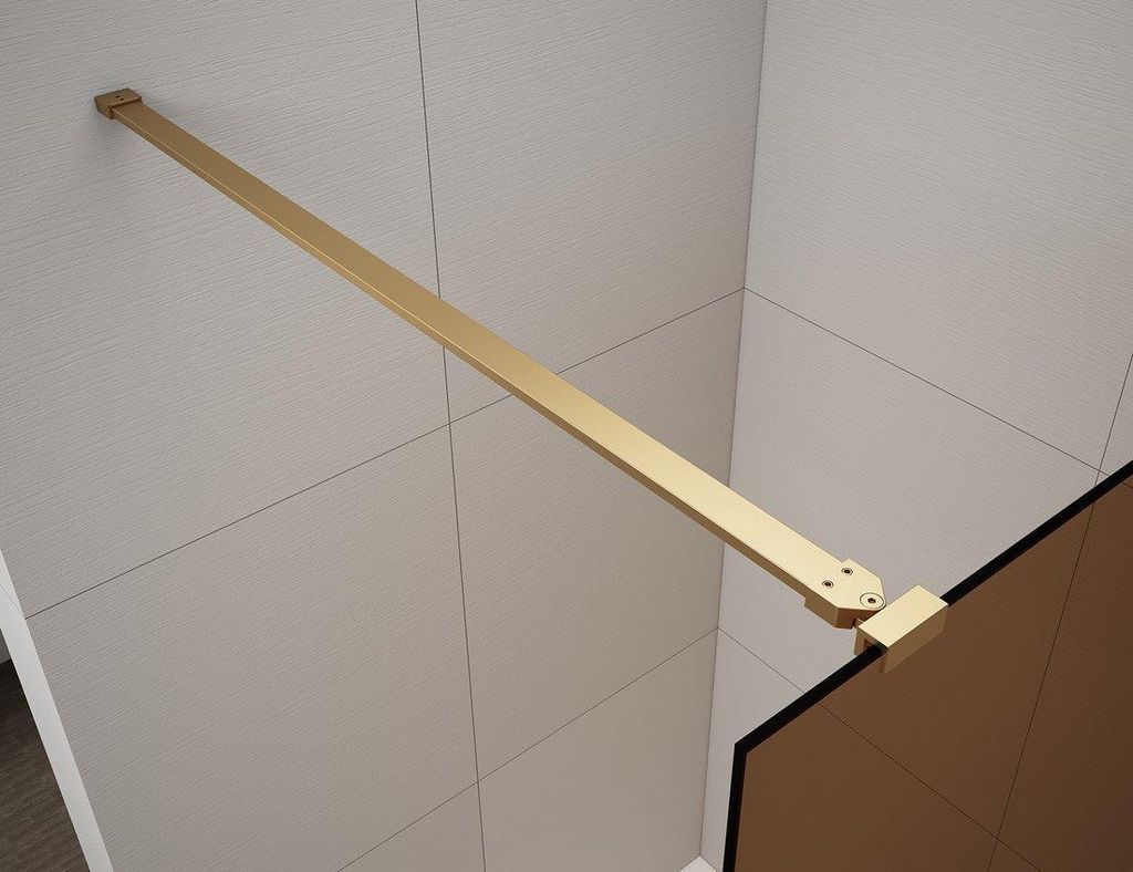 Polysan ESCA Eckstütze für Duschabtrennungen 1200mm, Gold matt
