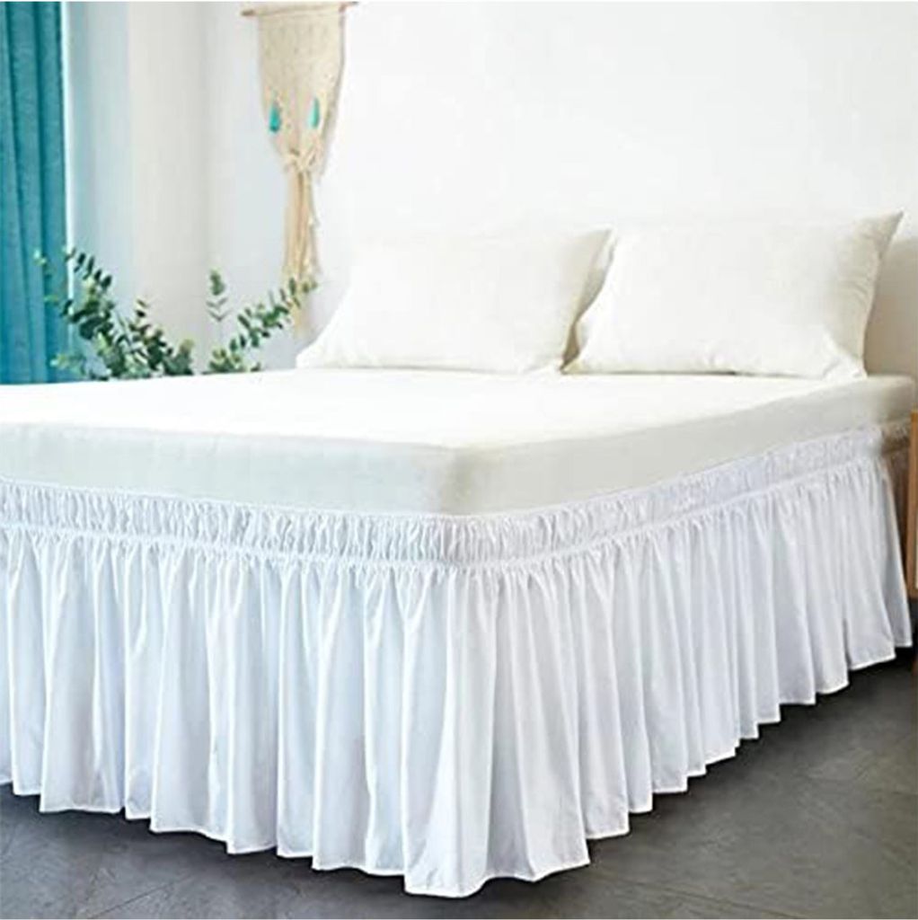 Bettrock Zum Umwickeln – Ruffled Solid Bed Rock, Elastisch, 135x200 cm + 45 cm – Klassisch & Flexibel