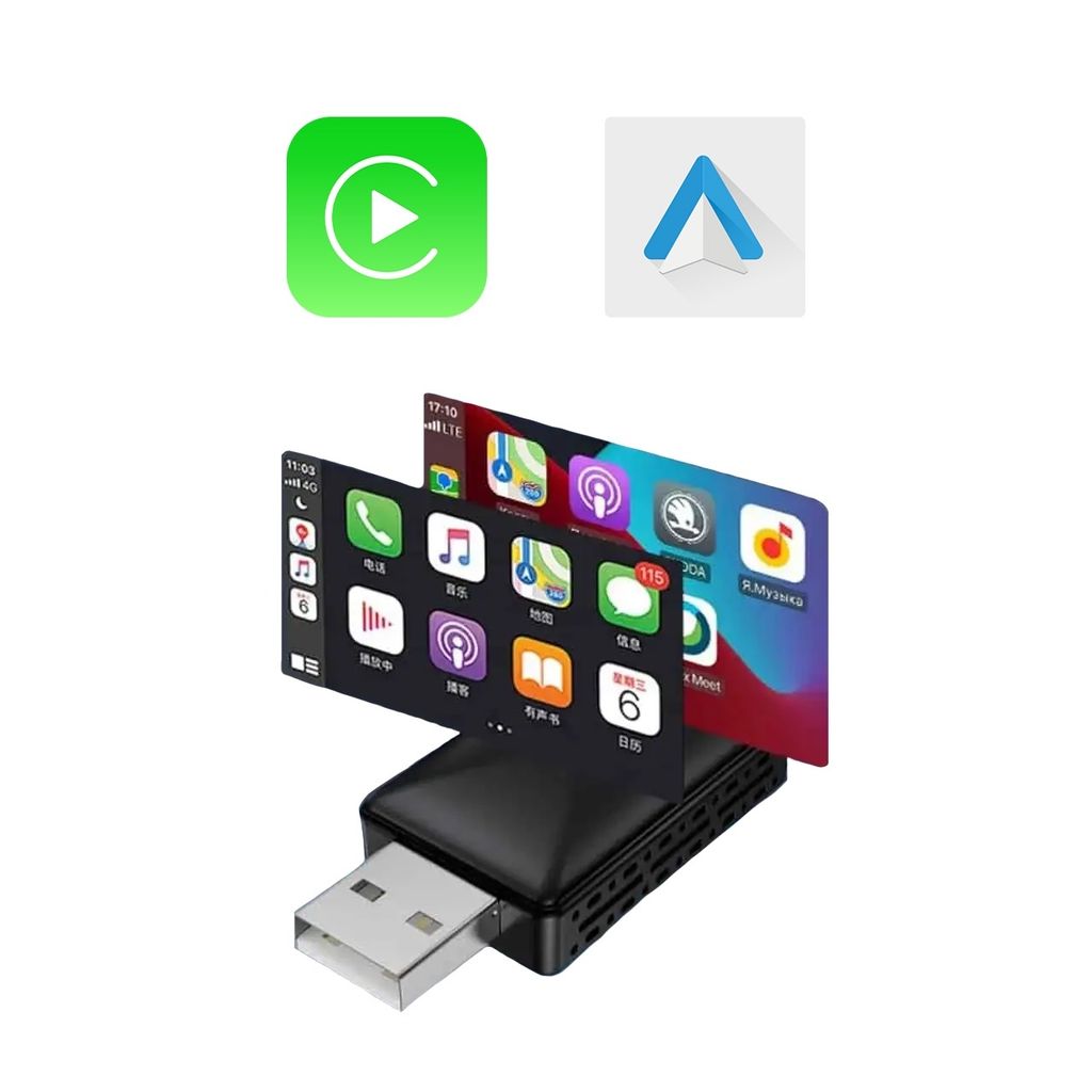 Bezdrátový adaptér Apple CarPlay Android Auto USB adaptér Obrázek produktu 