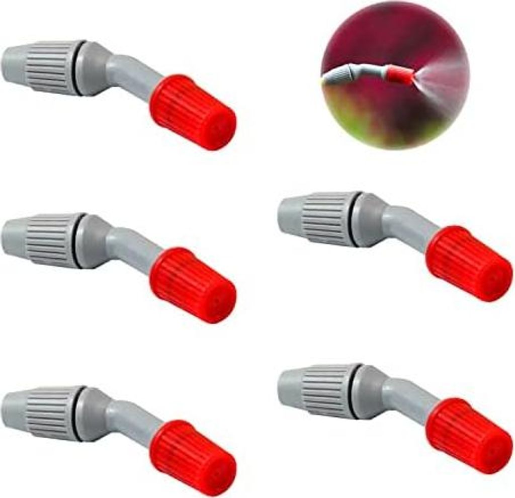 5 Stück Sprühdüse, Gartenbewässerung Spray Zubehör, Sprayer Sprühdüse Ersatzteile, Unkraut und Schädlingsentfernung, für Bewässerung und ...