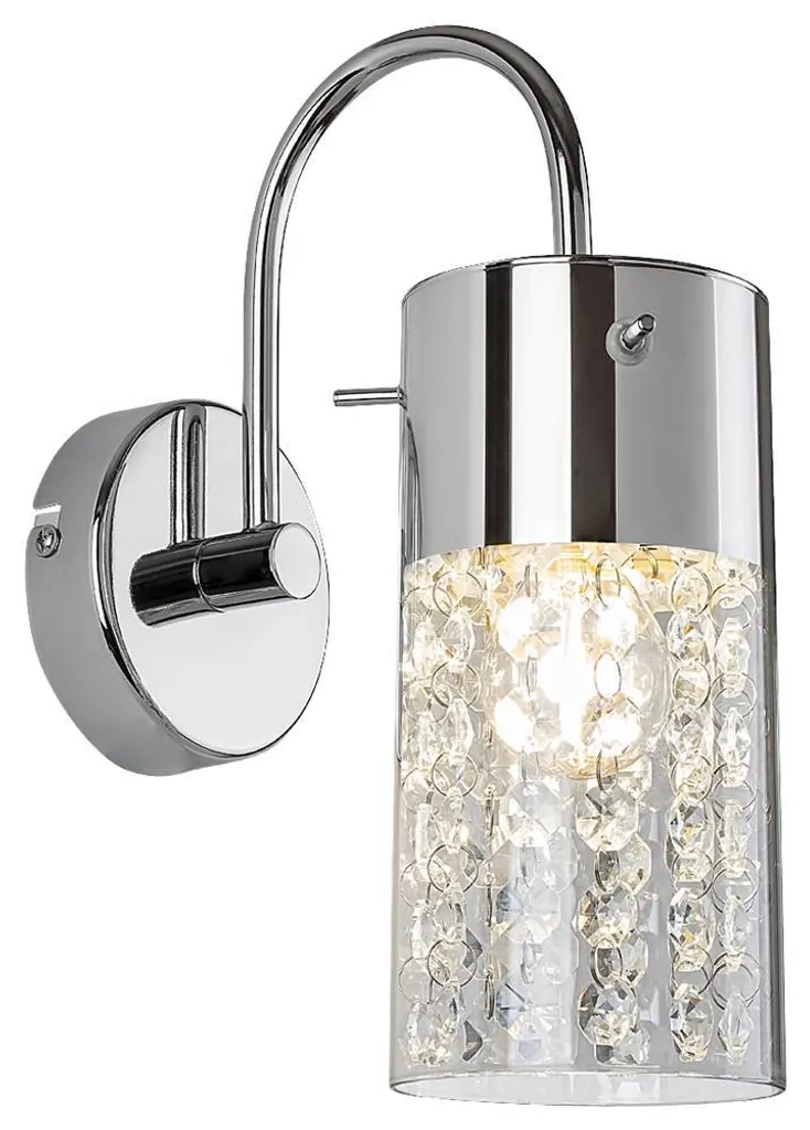 Applique avec cristaux E14 chrome Niagara 2194 Rabalux chic