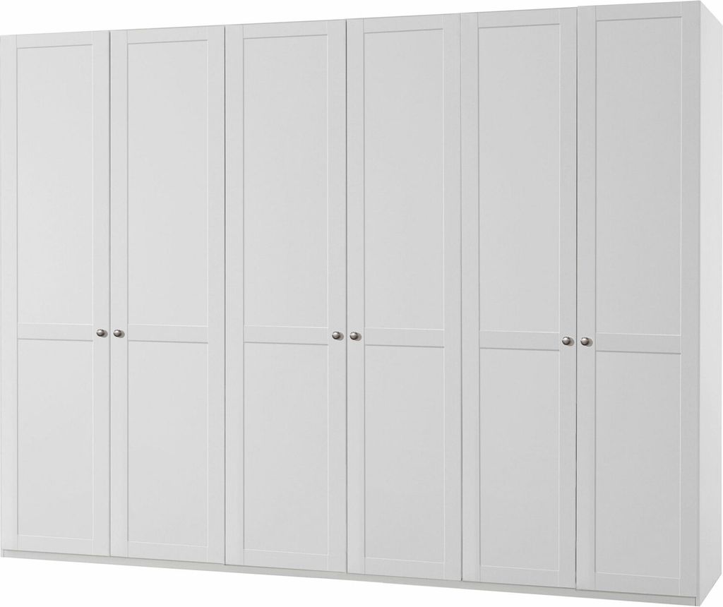 Kleiderschrank New York Drehtürenschrank weiß Größe wählbar