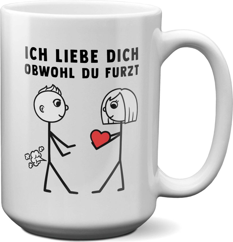 22Feels XL Tasse Männer Jahrestag Geschenk Hochzeitstag Ehemann Freund Ich Liebe Dich Obwohl Kaffetasse Erster Hochzeitstag Valentinstag für Ihn ...