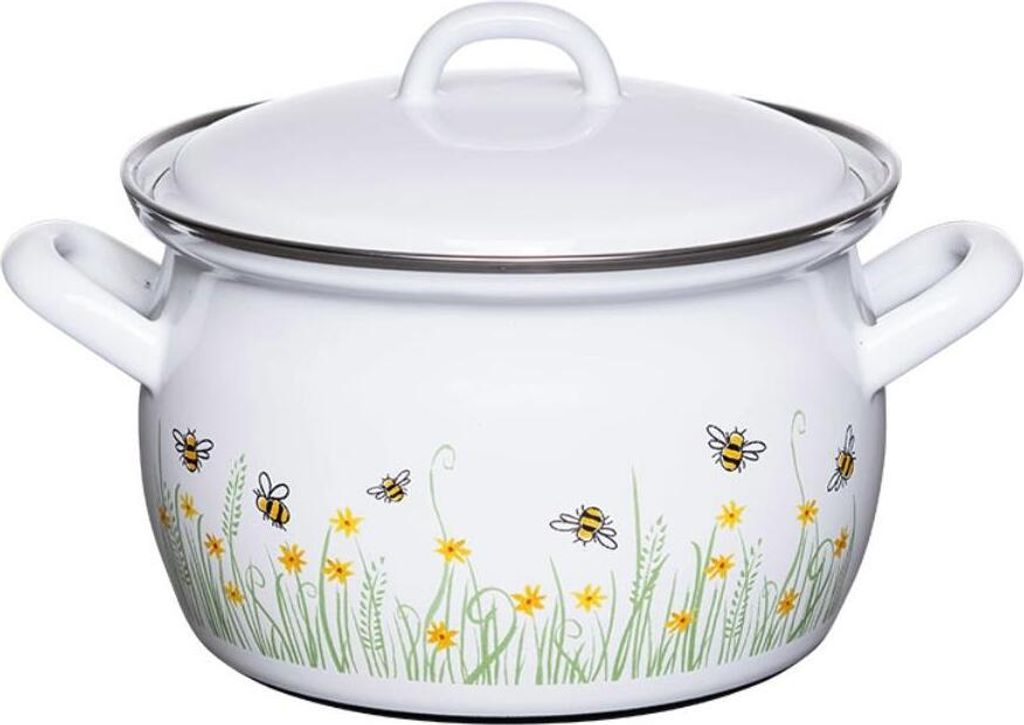 Riess Fleischtopf mit Deckel 16cm 1.5Liter BIENE Produktbild 