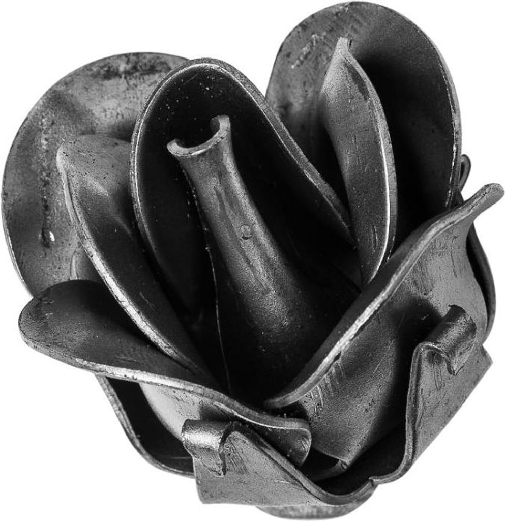 LogistSystem - Rose schmiedeeisen Zierblume aus Stahl - Gartendeko - Rose aus Metall - Gartendeko - Wohnungsdeko - Weihnachtsdeko Outdoor Metall St...