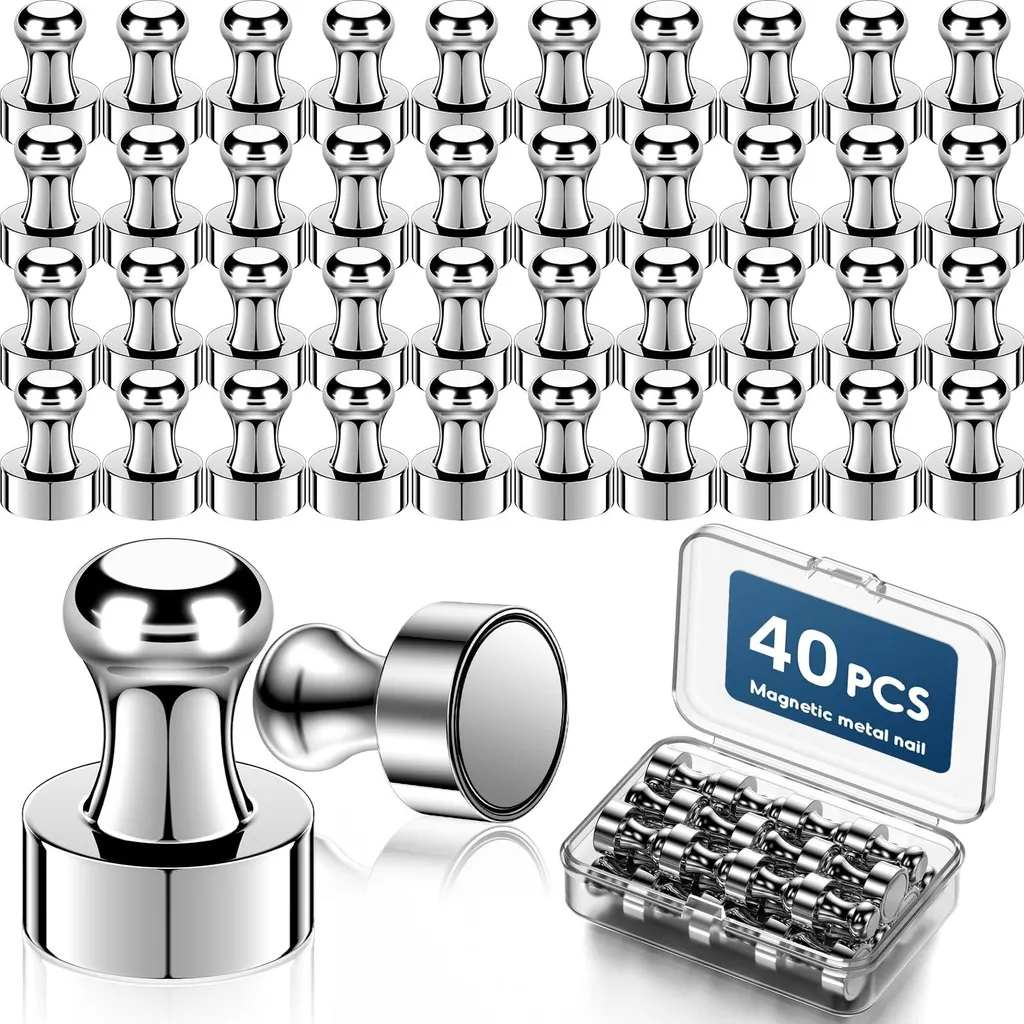 Aimants Puissants pour Tableau Magnétique et Réfrigérateur - 40 Unités