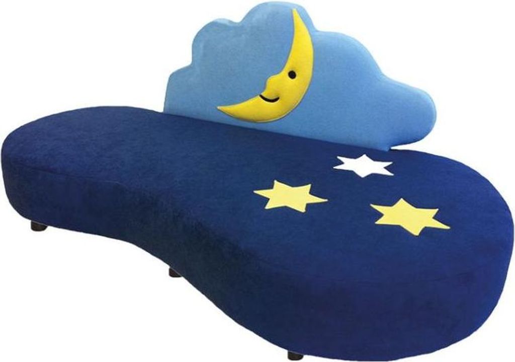Kindersofa Mond Und Sterne,Microfaser