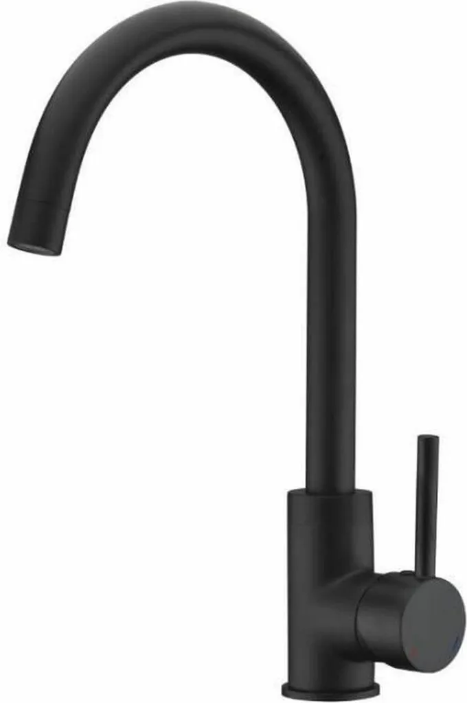 Mitigeur Noir Rousseau 4060411 Anti-Calcaire en Acier et Laiton Pur