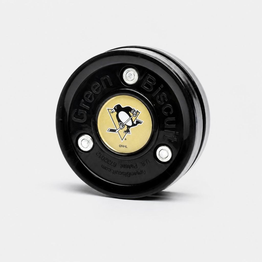 Puck Verde Biscotto NHL Pittsburgh Penguins schwarz Immagine del prodotto 