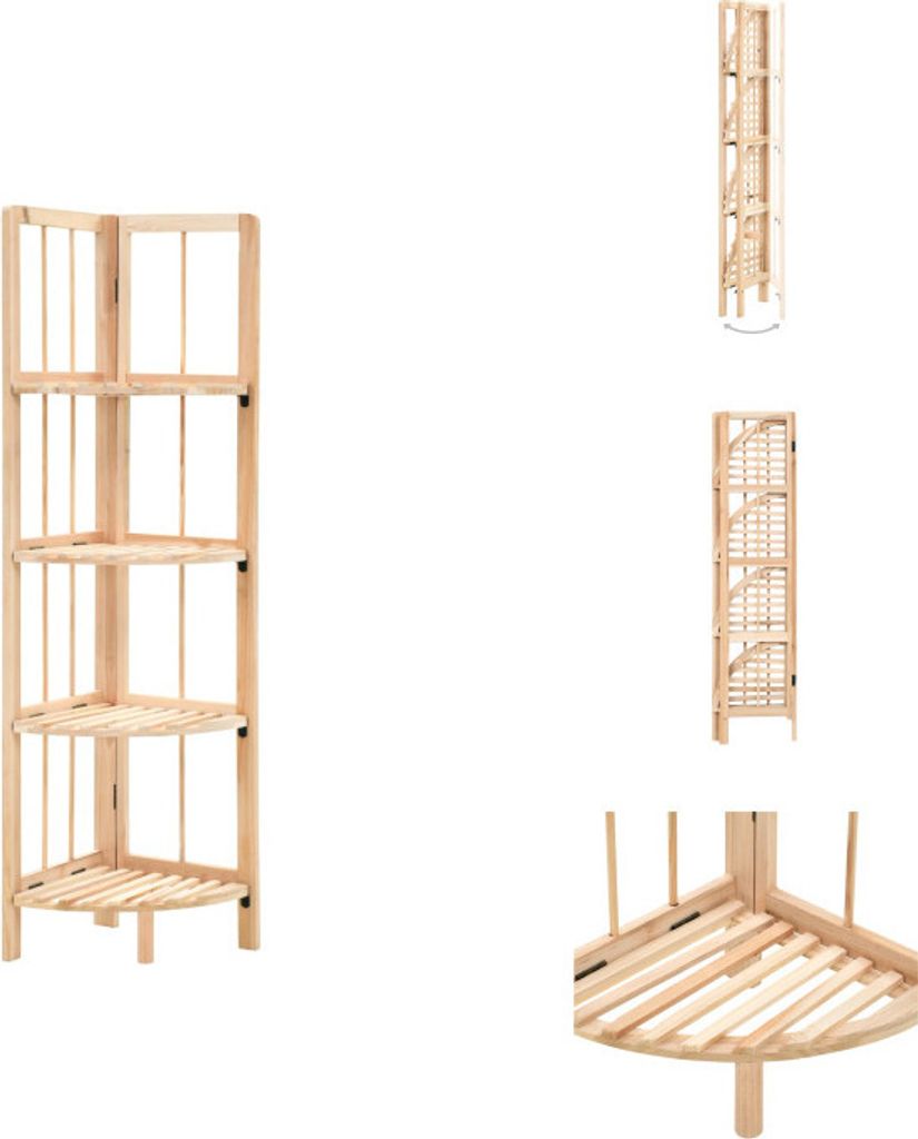 vidaXL Eckregal Zedernholz 27x27x110 cm - Bücherregale & Bücherschränke