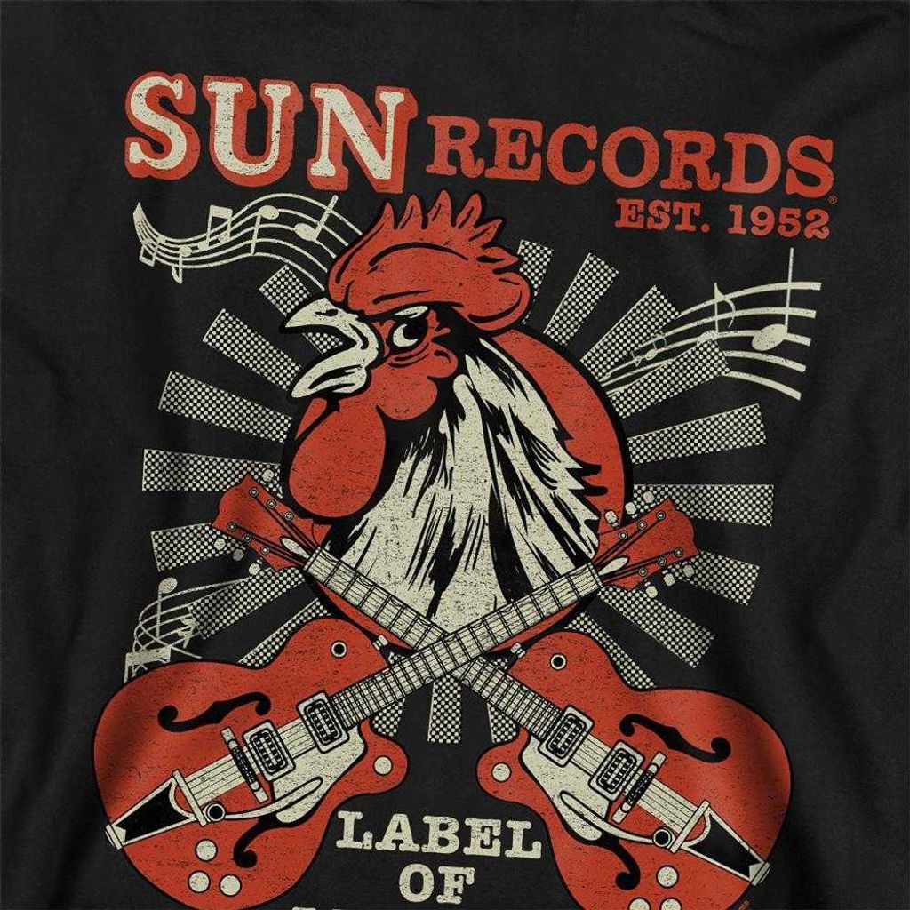 Sun Records - "Label Of Legends" Hoodie zum Überziehen für Kinder TV25509 (128) (Marine)