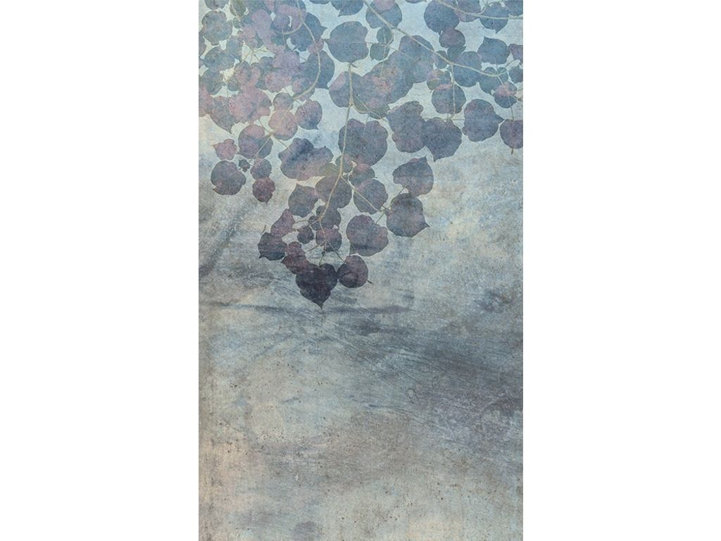 Fototapete - Blue Leaves Abstract 150x250cm - Vliestapete