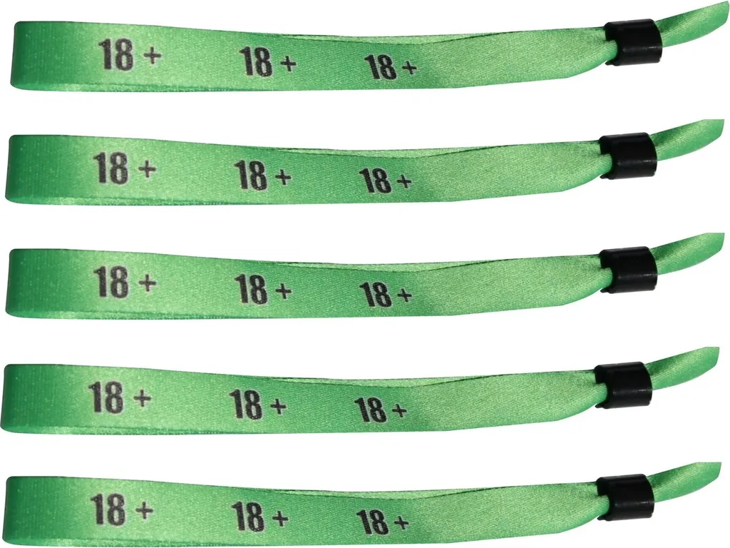 Braccialetti tessili CombiCraft 18+ Verde - 100 pezzi