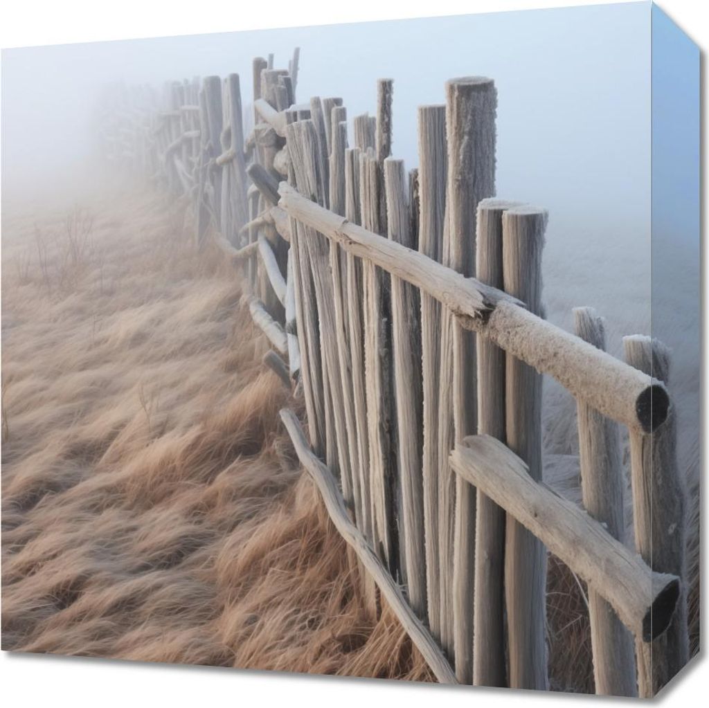 Bild 40x40cm Nebel über den Dünen