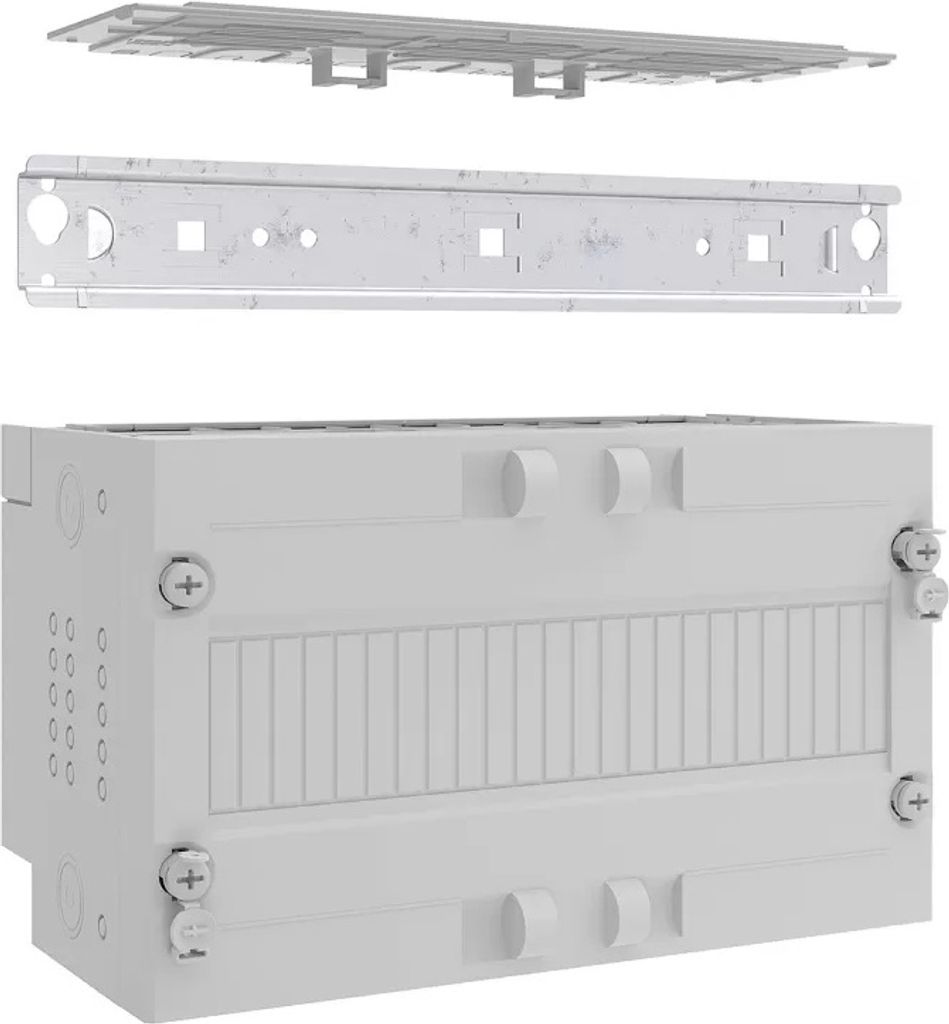 ABN Nachrüstmodul RfZ Mediawanne mit Schottungen, Abdeckplatte, Hutschienenhalter, Plombierung MT1167
