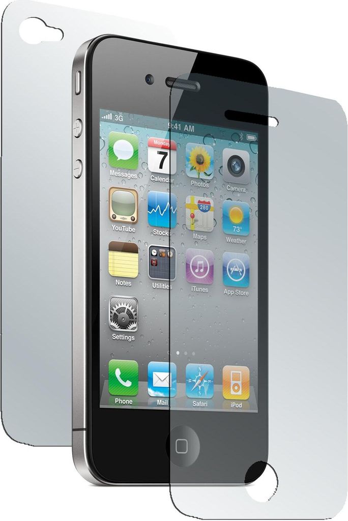 6er-Pack PhoneNatic Displayschutzfolien matt Fullbody kompatibel mit Apple iPhone 4S