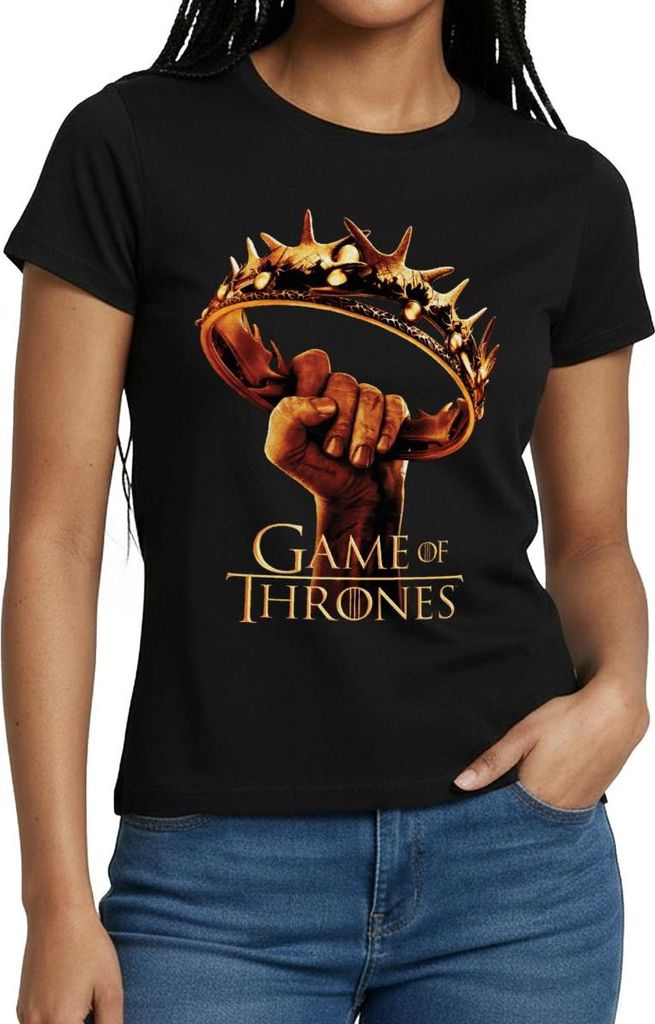 Spreadshirt Game Of Thrones Logo Frauen T-Shirt, S, Schwarz