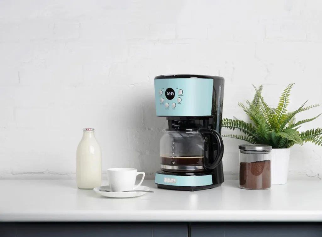 Cafetière filtre Haden Turquoise 1,8L - Machine à café programmable