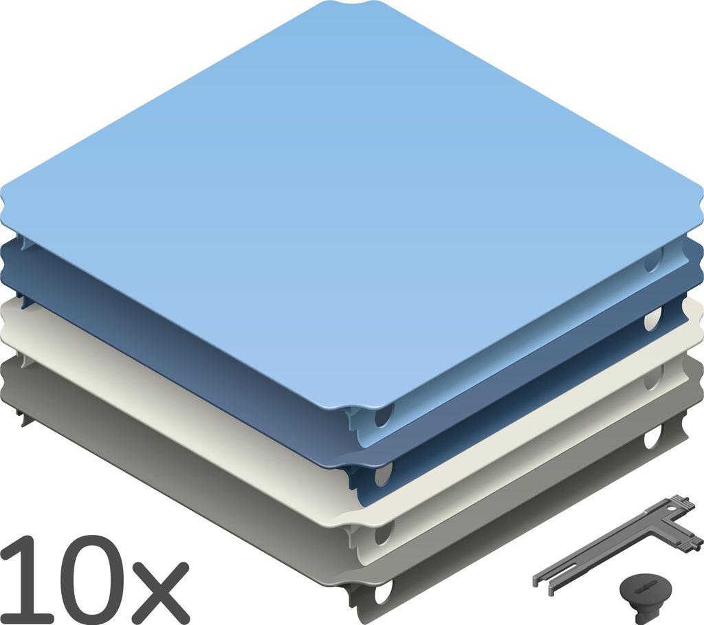 Quadro Plattenset XXL Erweiterungs-Set mit 10 großen Produktbild 