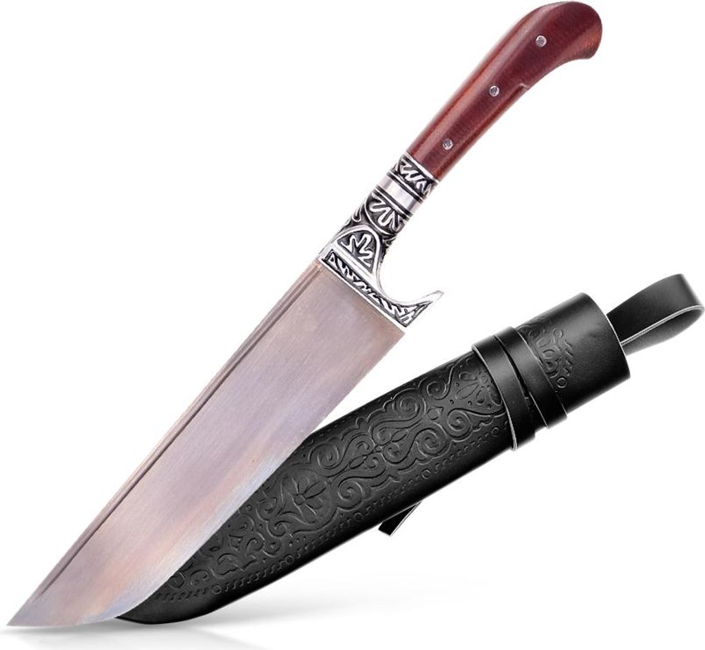 Usbekischer Messer – Pchak, 30 cm Hülsenstahl Kochmesser Produktbild 