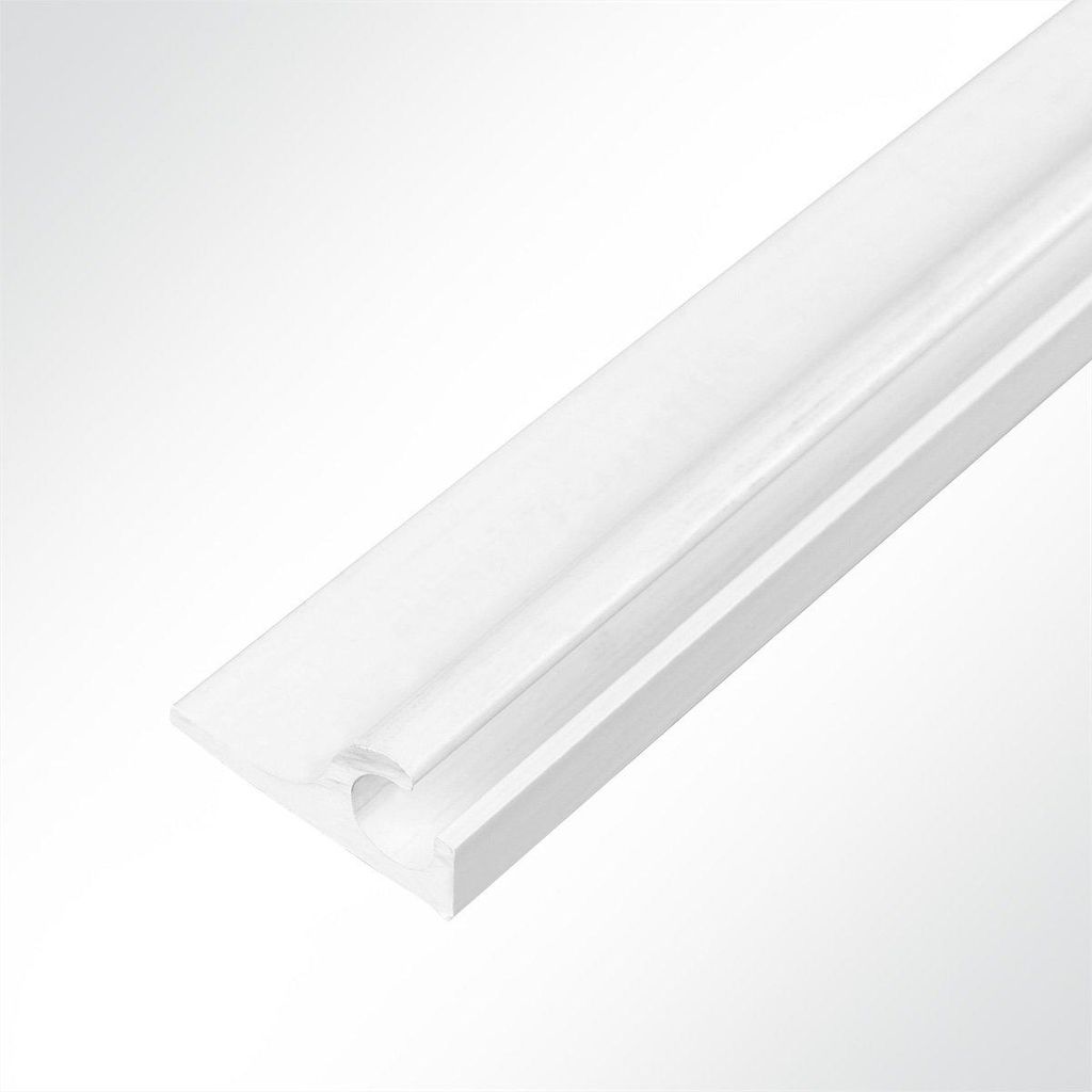 Lysel® Kederschiene Kederleiste Kunststoff Weiß  45° Länge Produktbild 