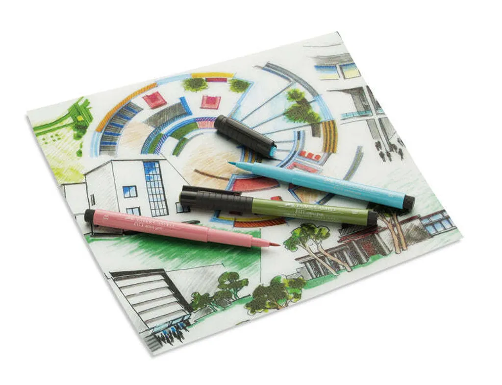 Set 6 Pitt Artist Pen Faber-Castell Pastel 167163 Pennelli a China Artistici - 5