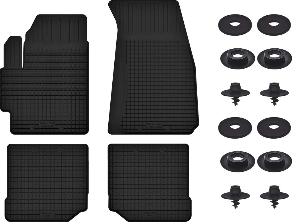 Gummimatten Mit Stoppern Für: Subaru Xv Ii (2019-) Schwarz Set