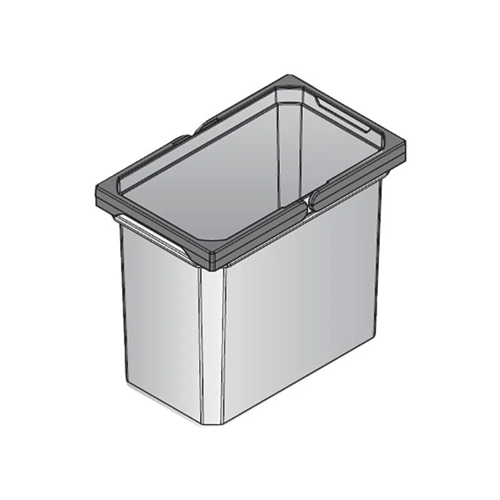 Poubelle de Cuisine 9L Grise Envi Free 20827 - Format Compact et Design