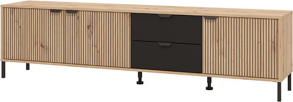 Meuble TV Longueur 208 cm Scapoli pour Grand Écran et Salon Chic