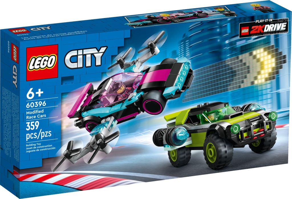 LEGO 60396 Set giocattolo City Tuning Race Cars, include 2 Immagine del prodotto 