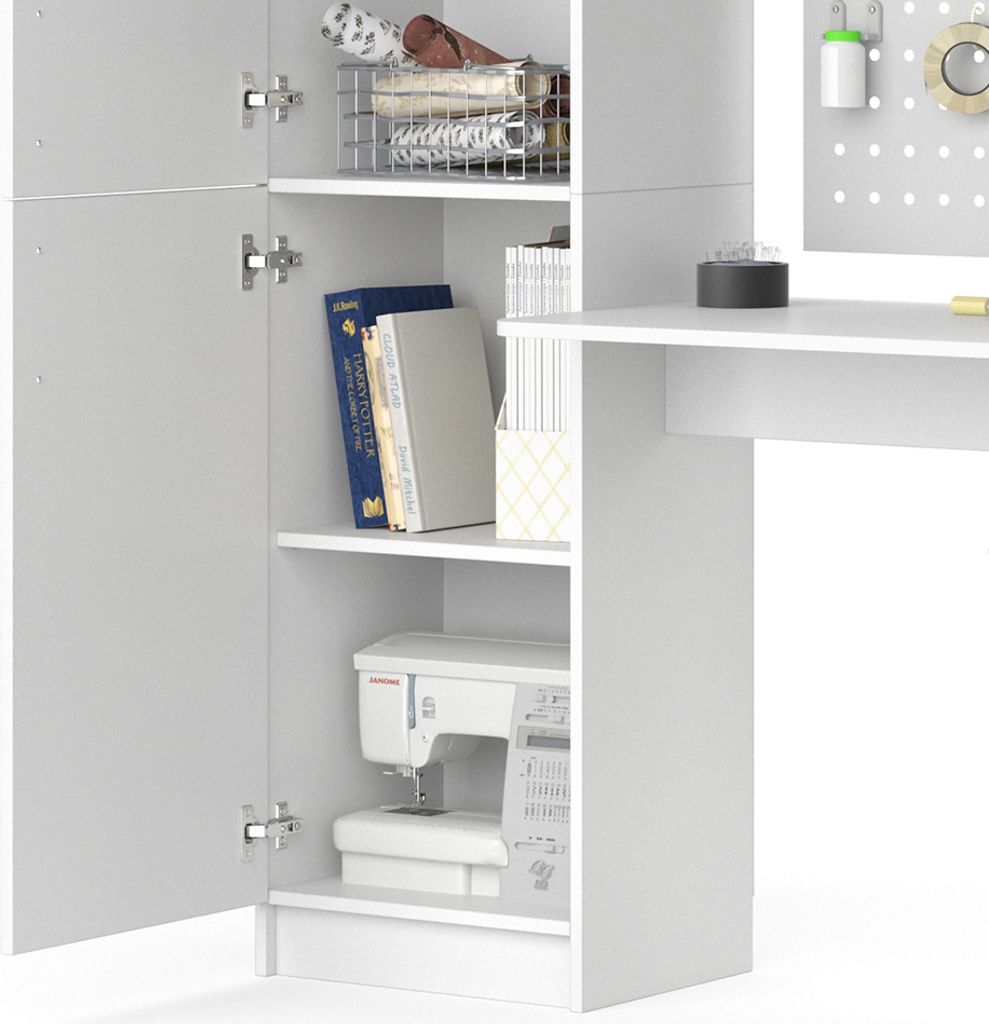 Vicco Biurko Tessa, 123 x 52 cm, Biały Zdjęcie produktu 6