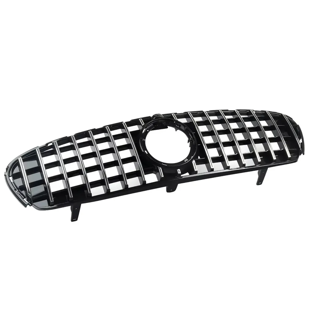 Grille de calandre chrome et noir look GTR SUV Mercedes GLC 2020+ - 6