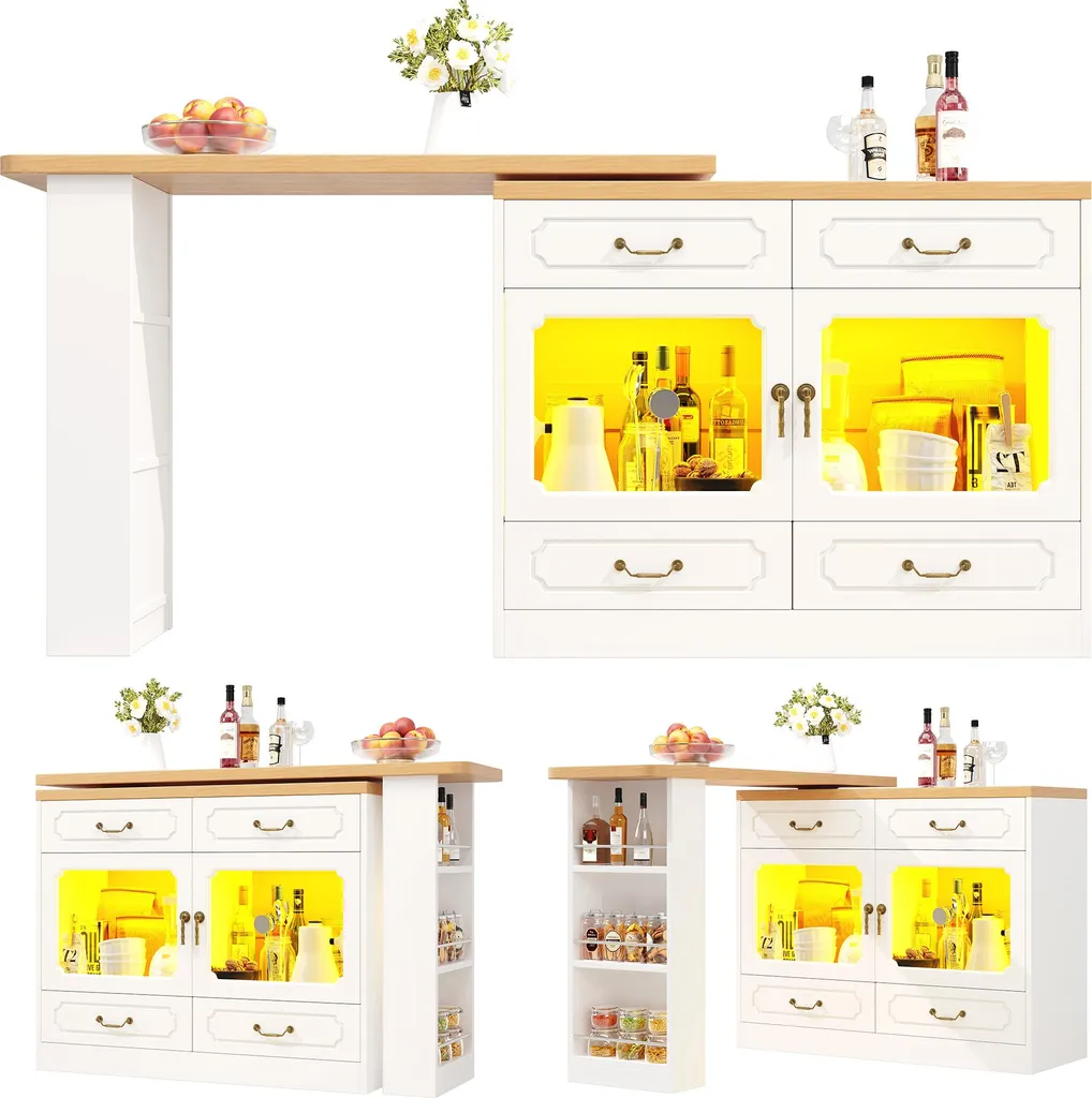 Table de bar modulable : résolvez vos problèmes d'espace avec les LED