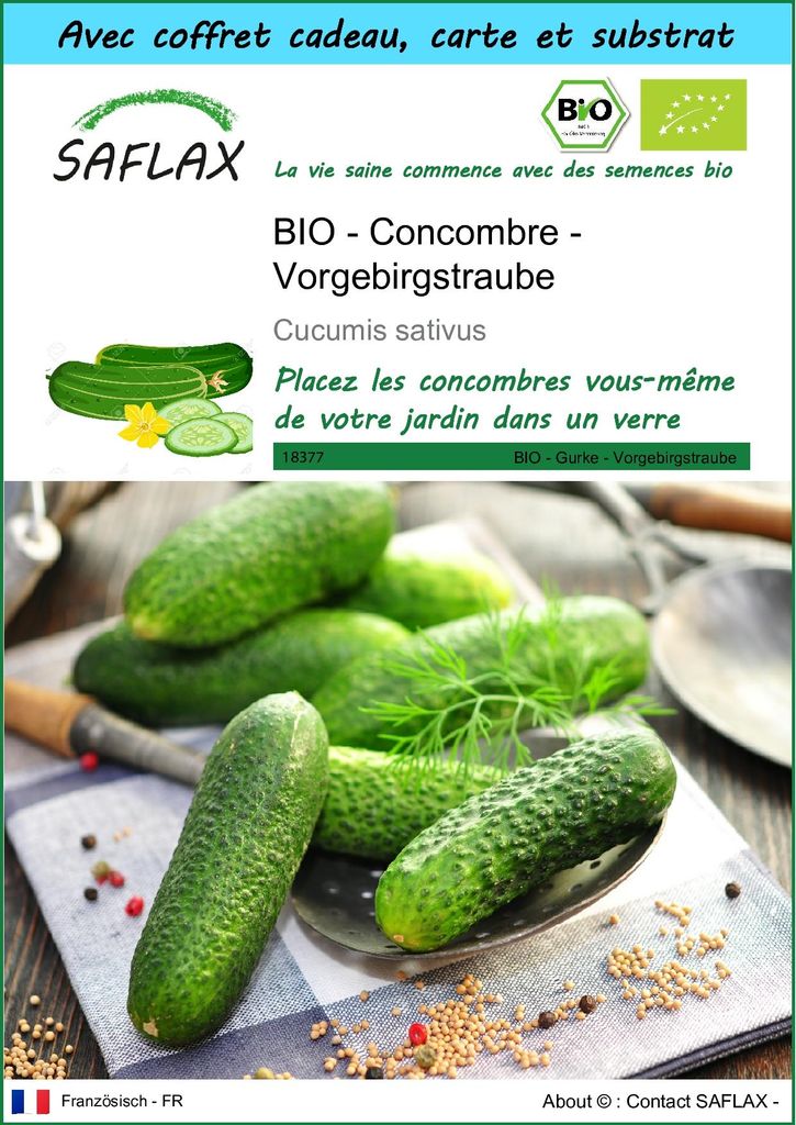 SAFLAX Ensemble-cadeau -- Concombre - Vorgebirgstraube  - Image du produit 