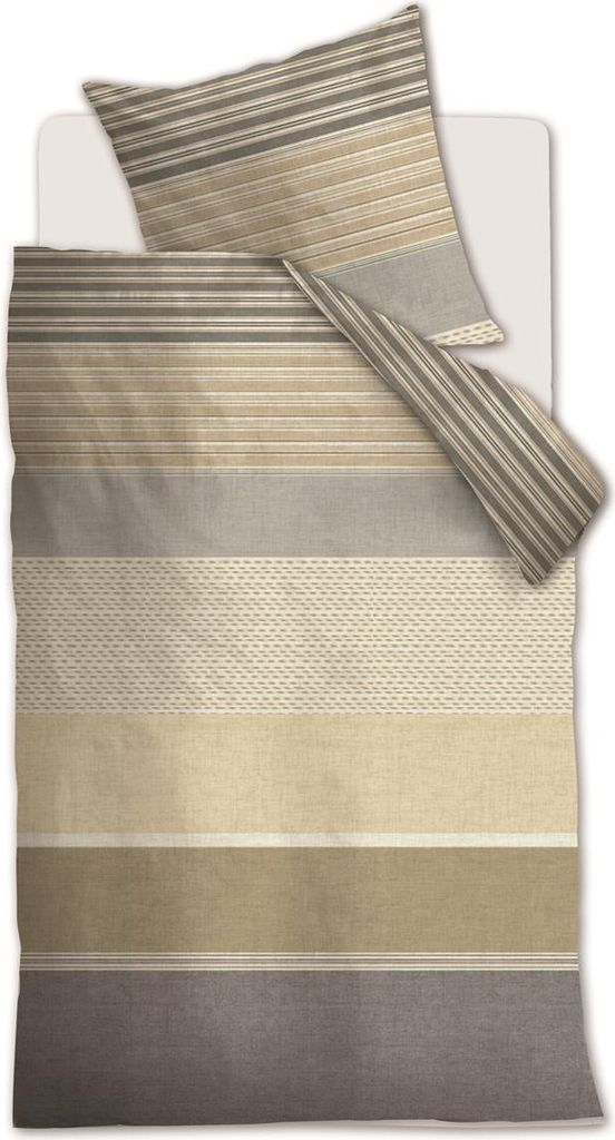 Ariadne Renforcé-Bettwäsche-Garnitur Motif Farbe Natural Größe 155x220+80x80