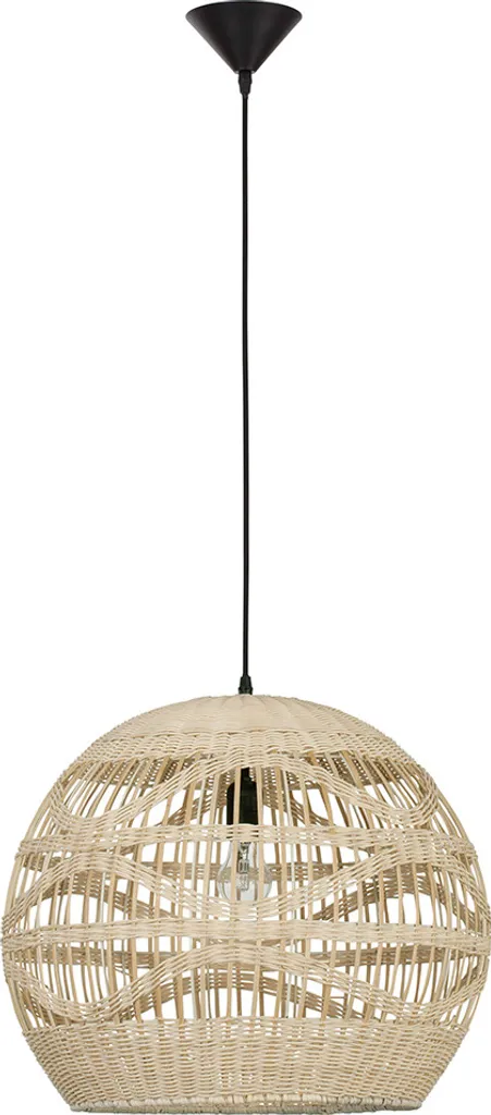 Nova Luce Marlo Lampada LED Rattan Ø 300 mm | Design Naturale Esotico