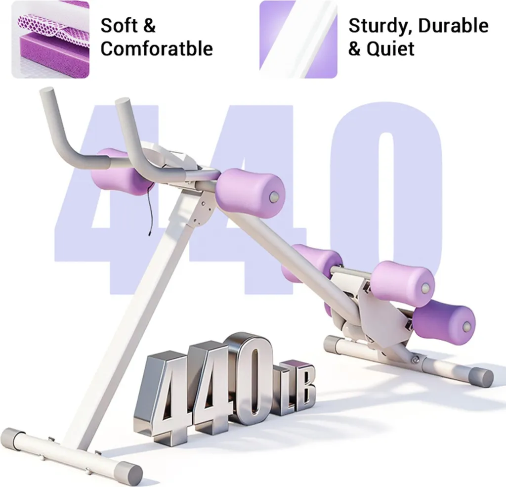 Banc de musculation abdominale Core Trainer multifonctionnel pliable - 3