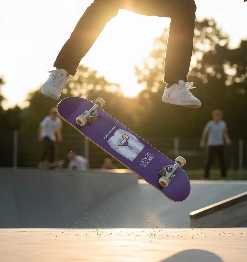 Plateau de Skate Violet 8.25 Pouces Modèle Cocktail Sofa Skateboards