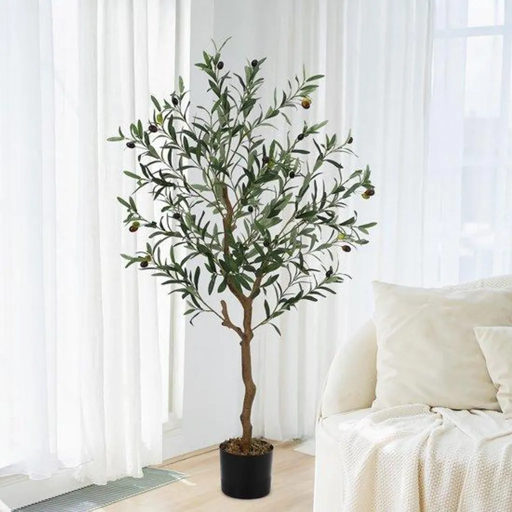 Olivier artificiel 120 cm pour salon et balcon - Déco sans entretien