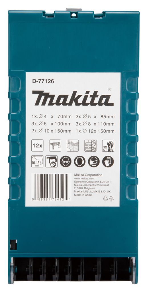 Makita Steinbohrer-Set 4-12 mm - D-77126 Produktbild 9
