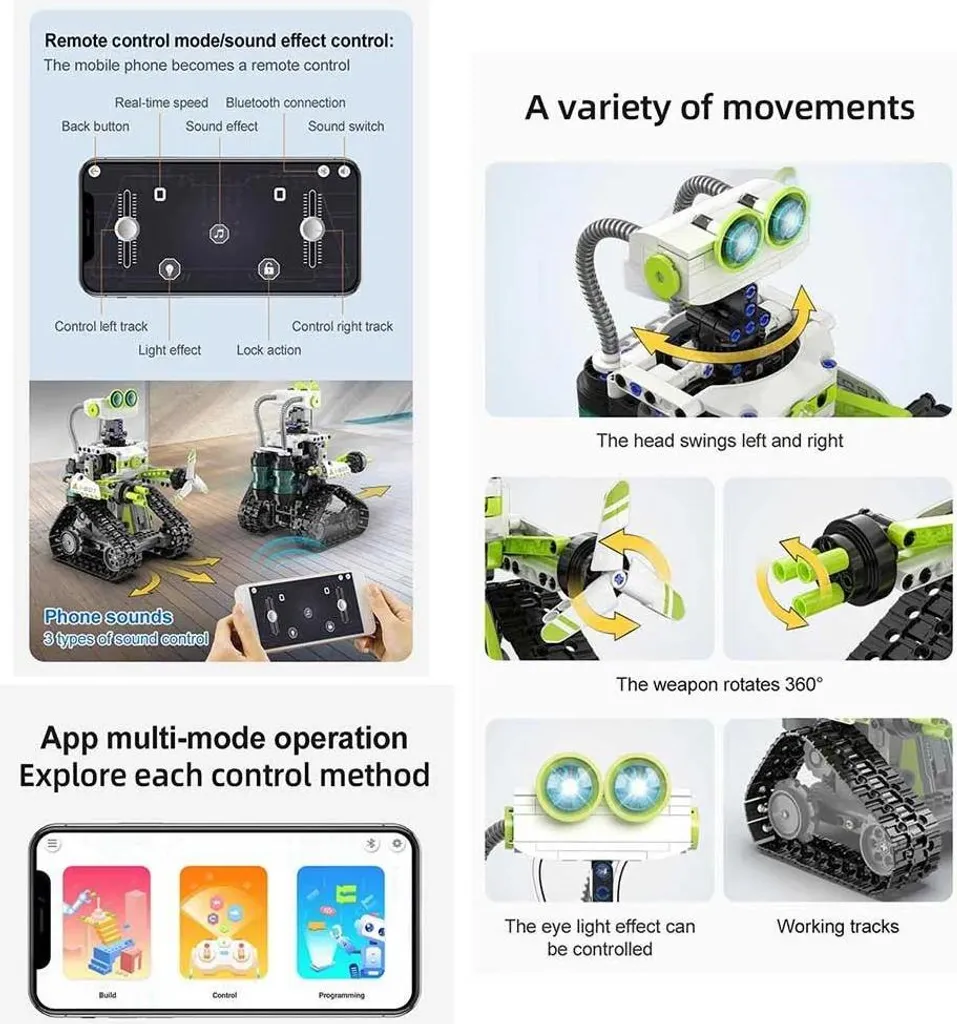Robot intelligent programmable CaDA C83001W avec contrôle par application - 28