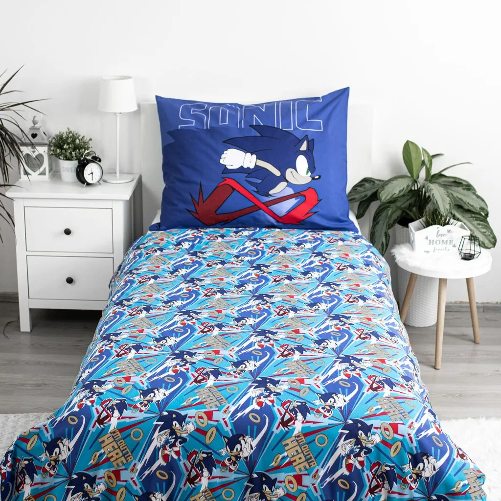 Sonic the Hedgehog Let's Go 140x200 - Gaming Bedding Set - 3