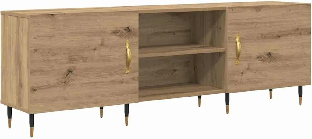 Mobile TV 150cm Rovere Artisan - Supporto TV Robusto Legno Resistente