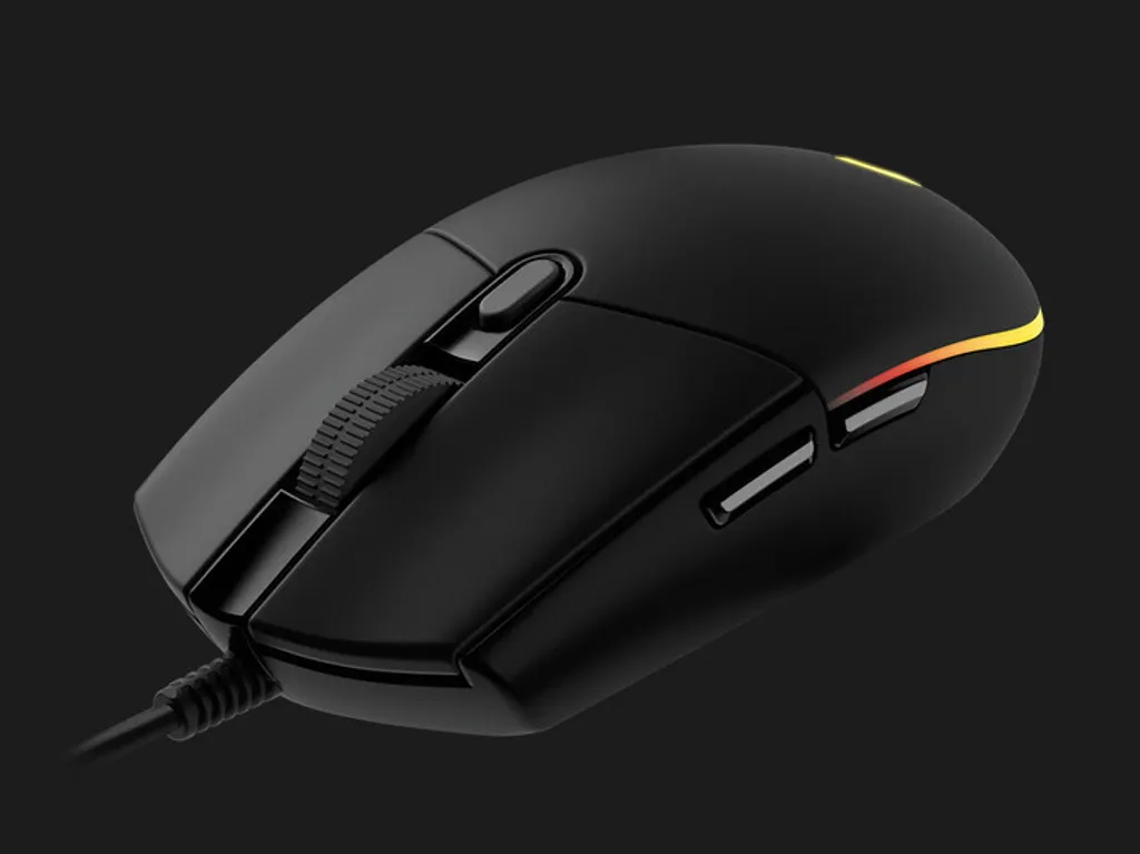 Souris de jeu rétroéclairée G102 Lightsync noire à boutons programmables - 5